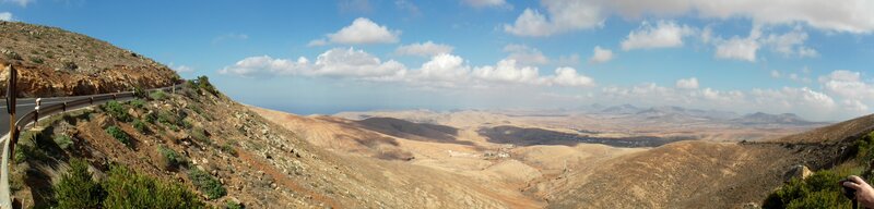 Panoramic view of a desert landscape