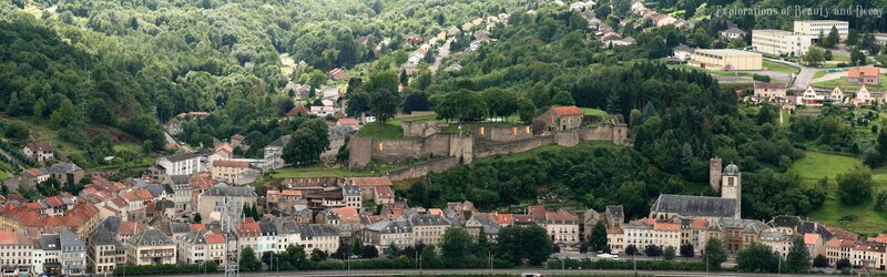 Panoramic view of a French town