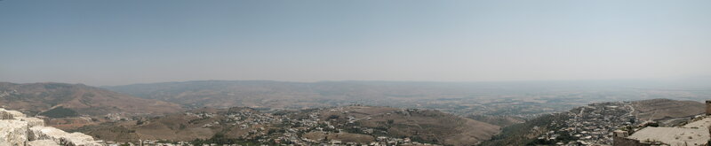 Panoramic view of a hilly landscape
