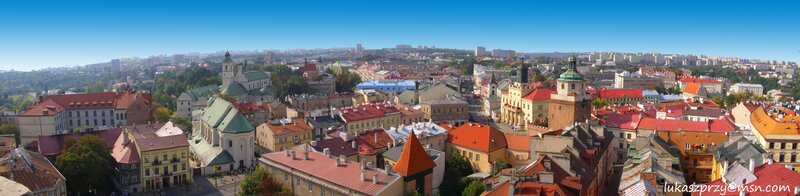 Panoramic view of a historic city
