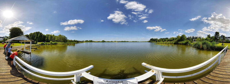 Panoramic view of a lake