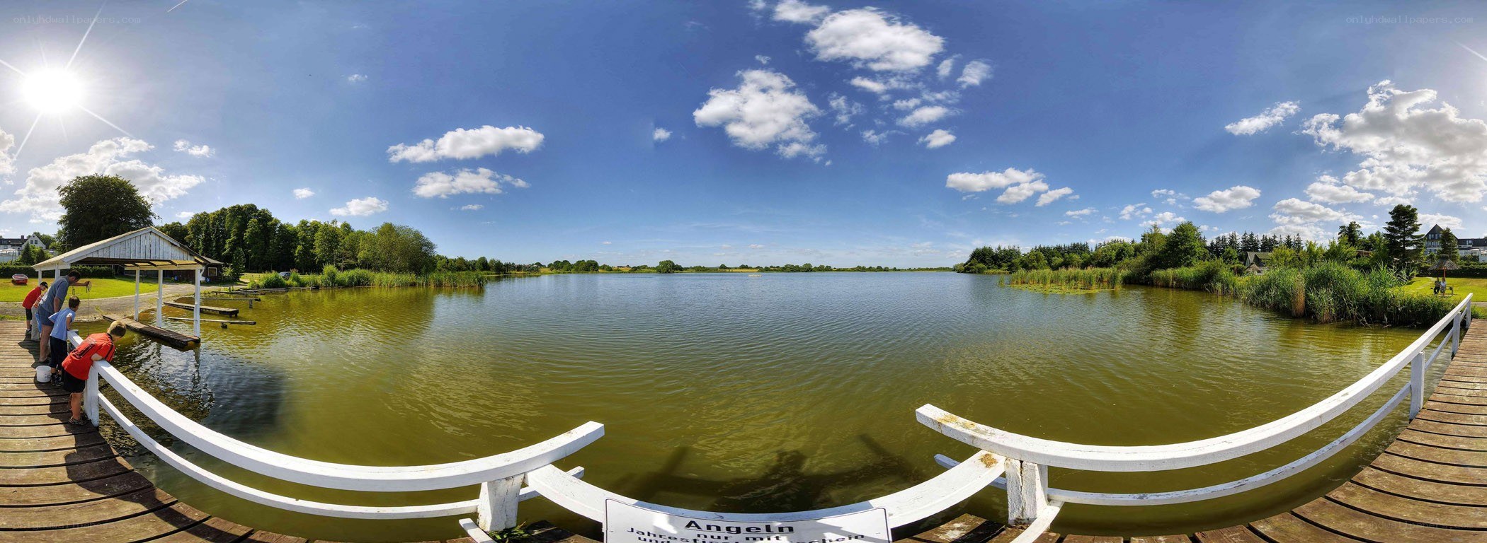 Panoramic view of a lake