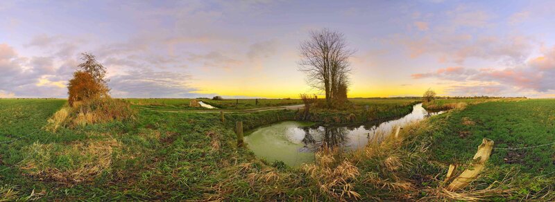 Panoramic view of a rural landscape