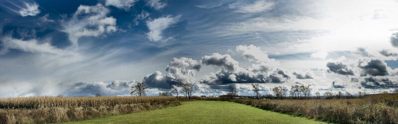 Panoramic view of a rural landscape