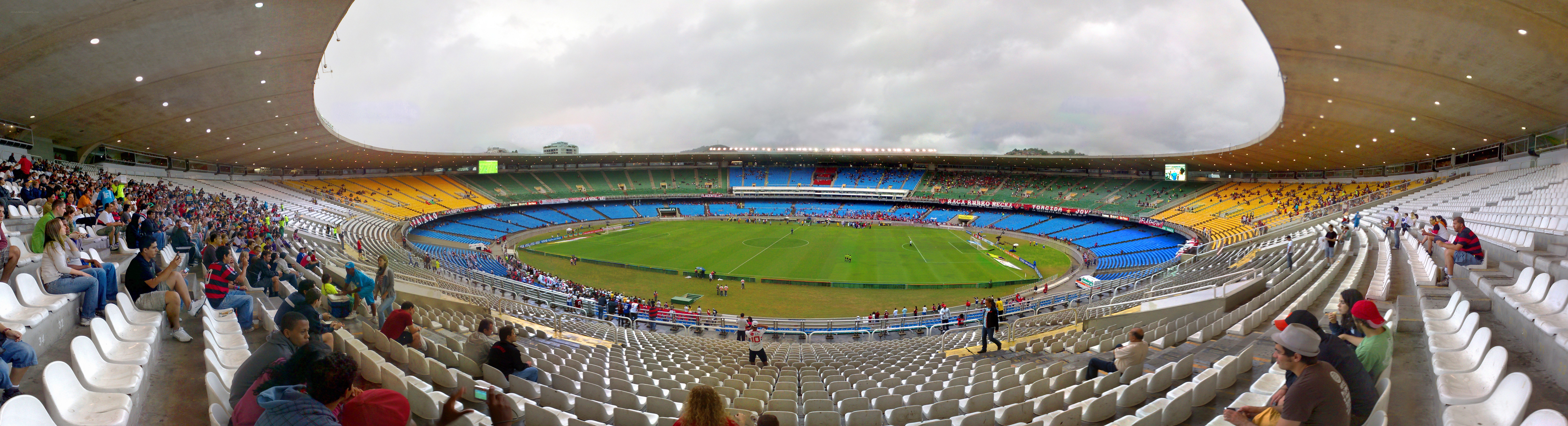 Panoramic view of a stadium