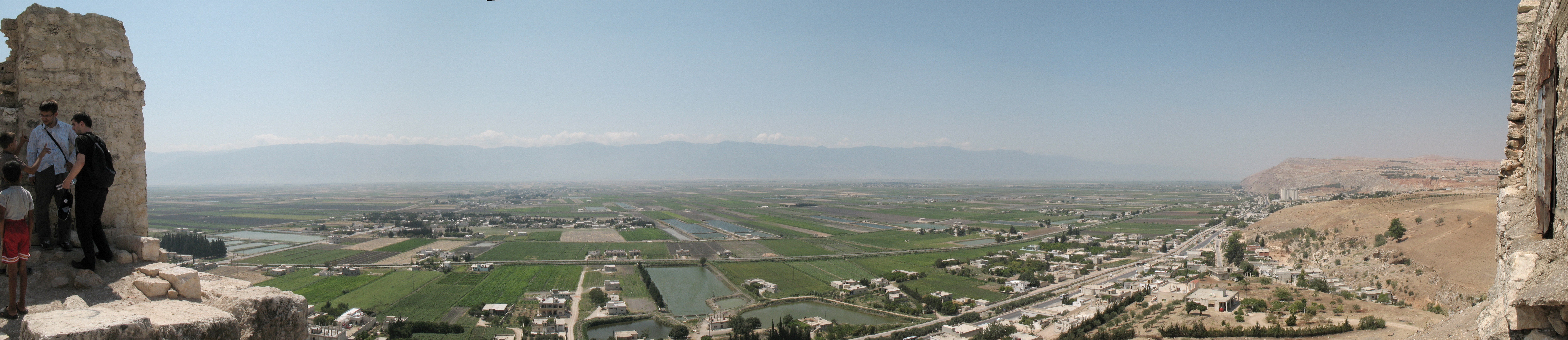 Panoramic view of a valley