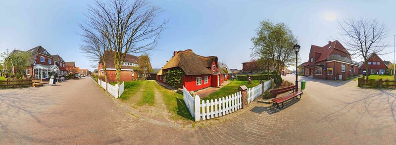 panoramic view of a village
