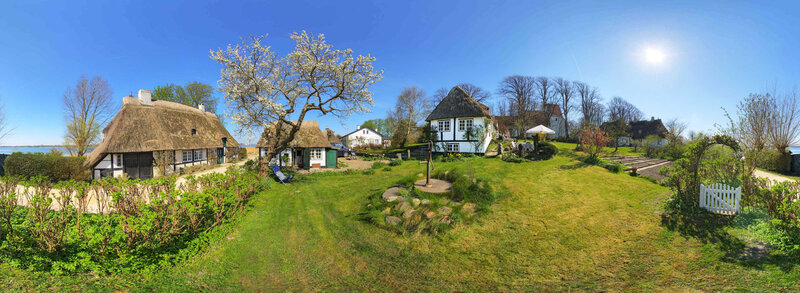Panoramic view of a village