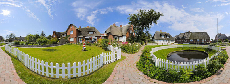 Panoramic view of a village