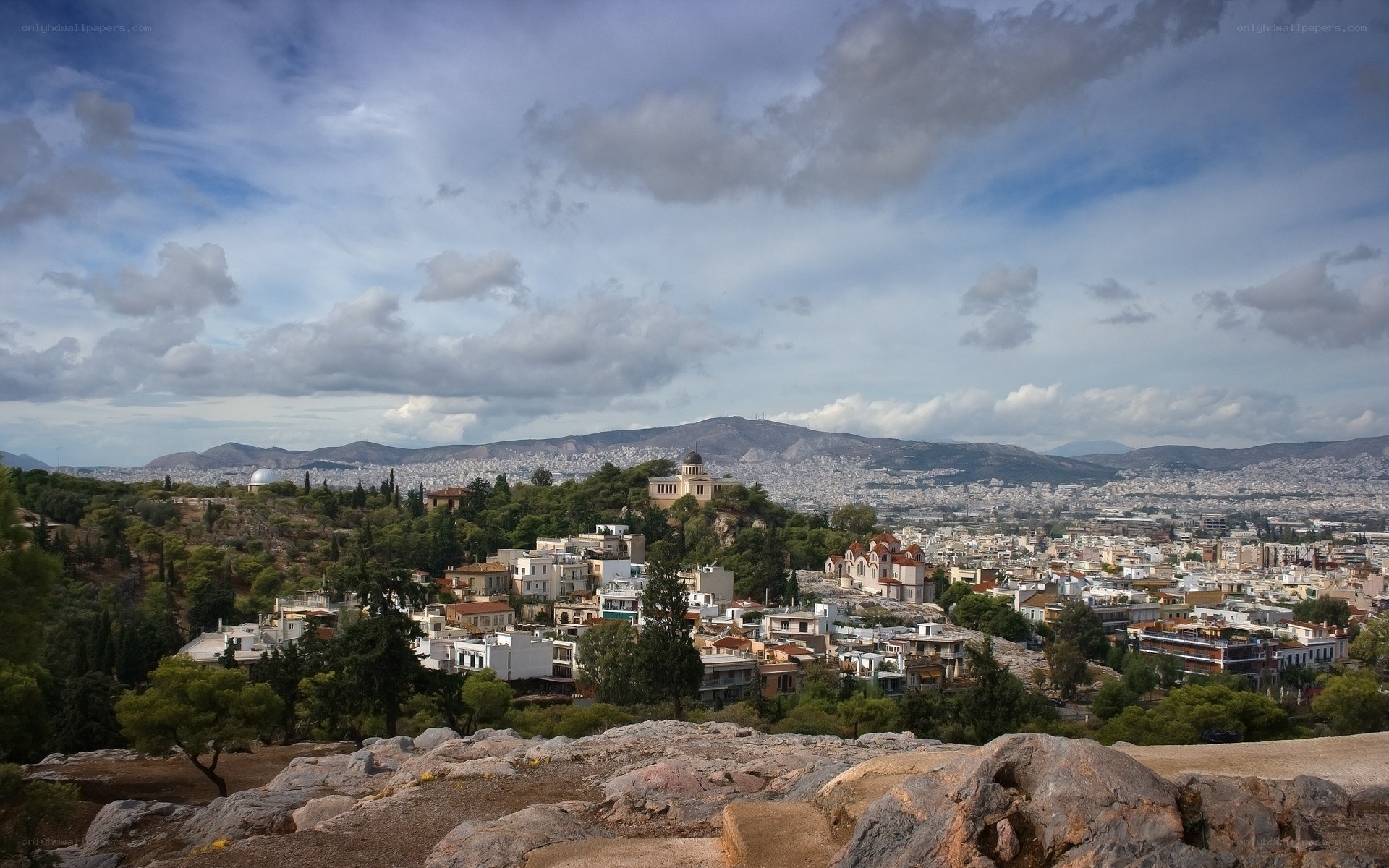 Panoramic view of Athens