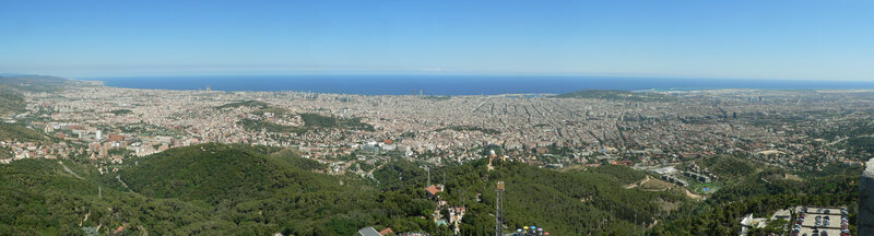Panoramic view of Barcelona