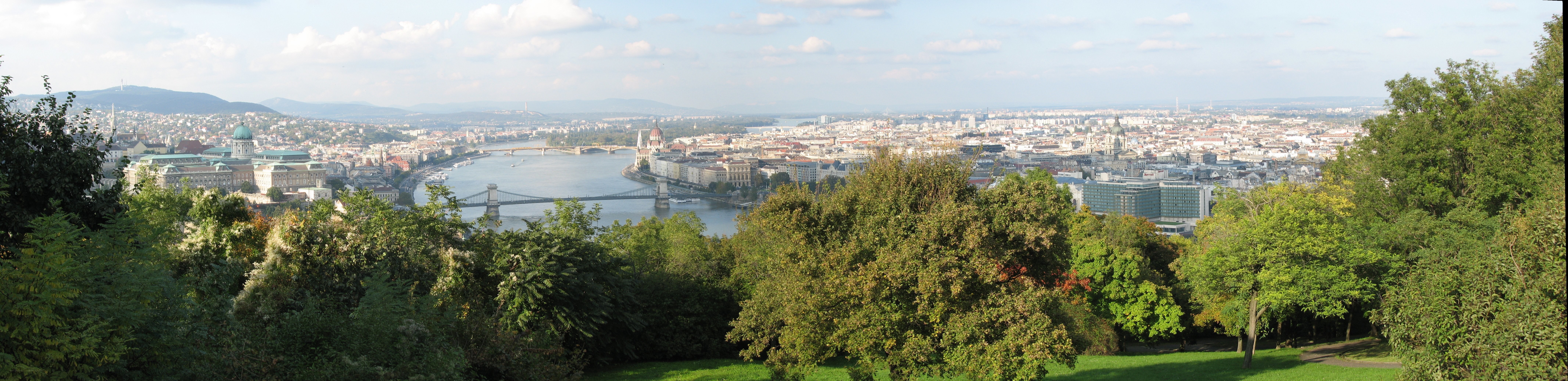 Panoramic view of Budapest