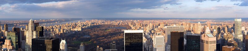 Panoramic View of Central Park — Blue