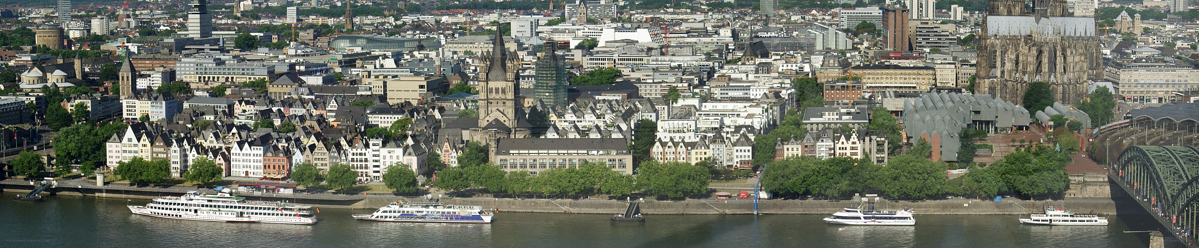 Panoramic view of Cologne cityscape