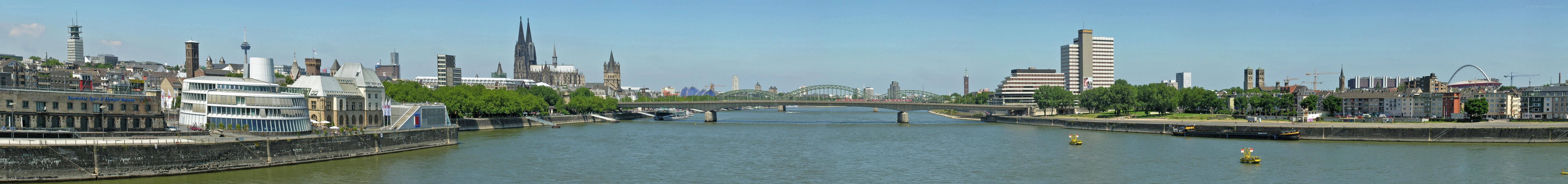 Panoramic view of Cologne skyline