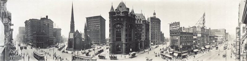 Panoramic view of downtown Cleveland