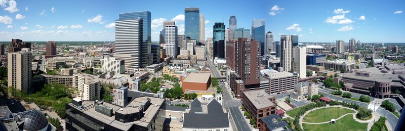 Panoramic view of downtown Minneapolis