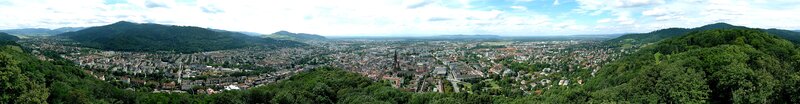 Panoramic view of Freiburg