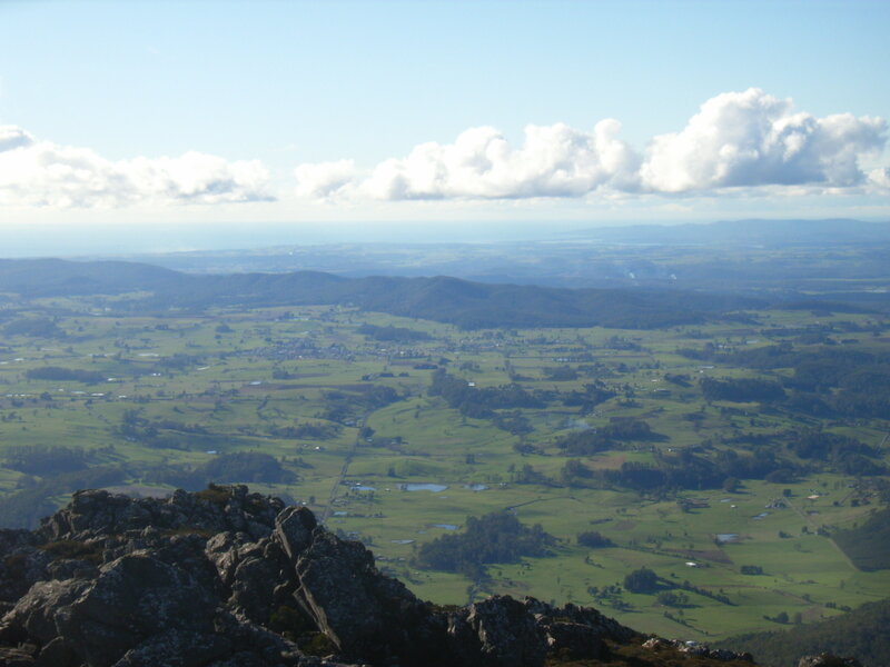 Panoramic view of green valley