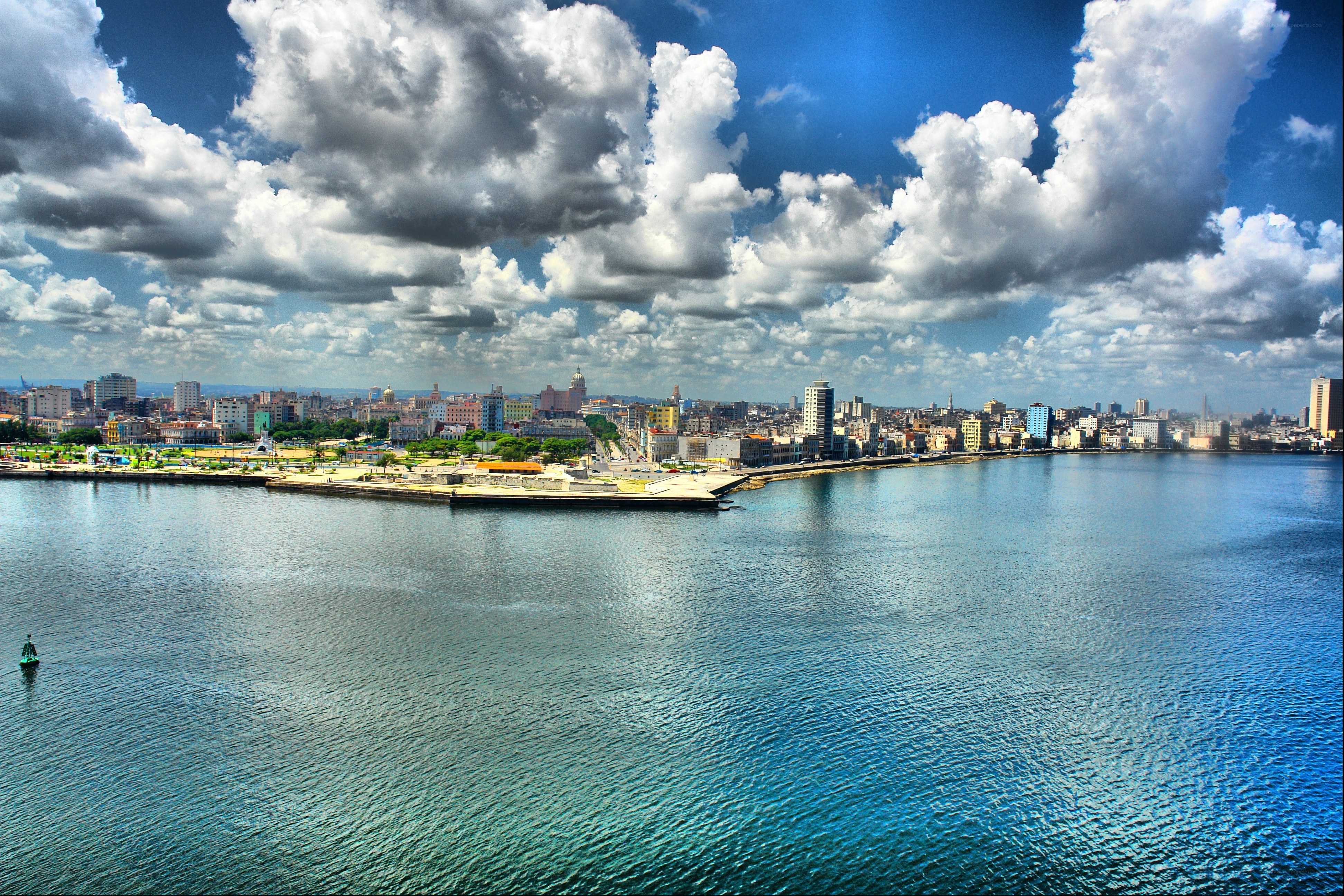 Panoramic view of Havana harbor