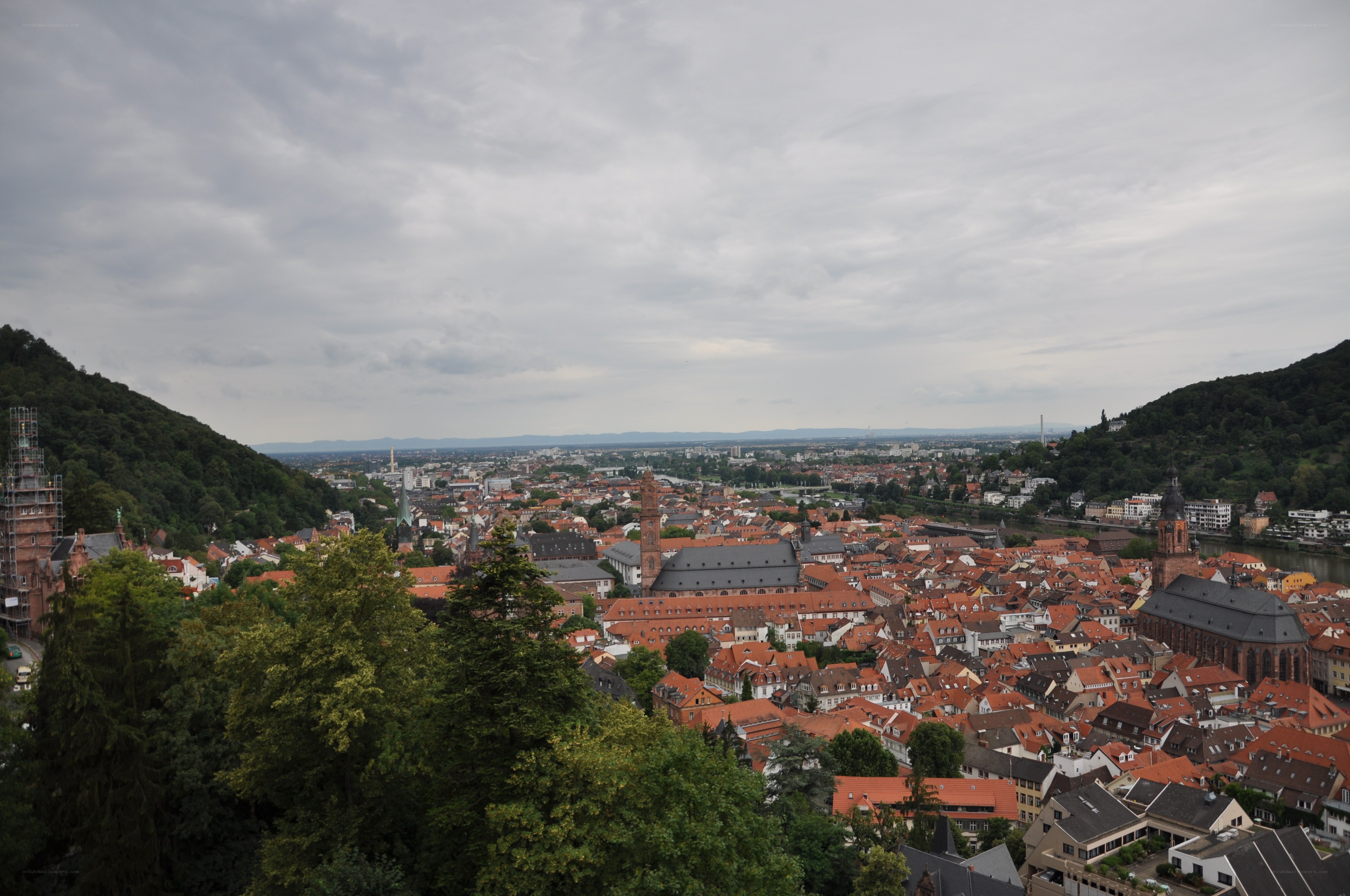 panoramic view of heidelberg