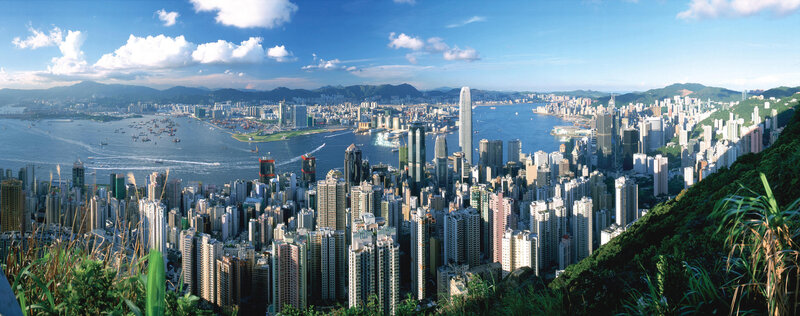 Panoramic view of Hong Kong