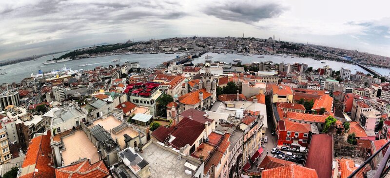 panoramic view of istanbul