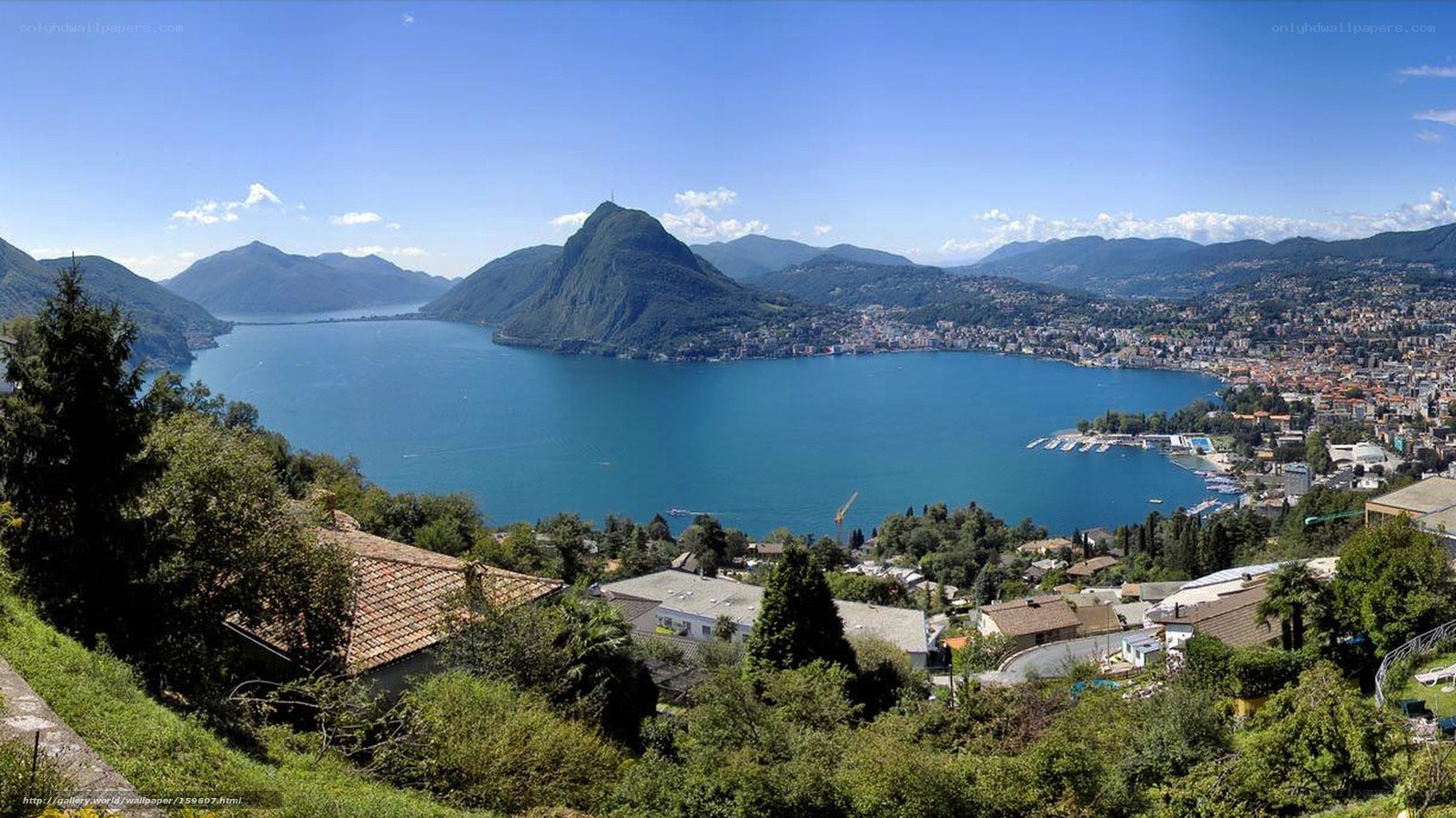 Panoramic view of Lake Como
