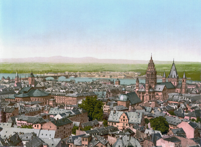 Panoramic view of Mainz