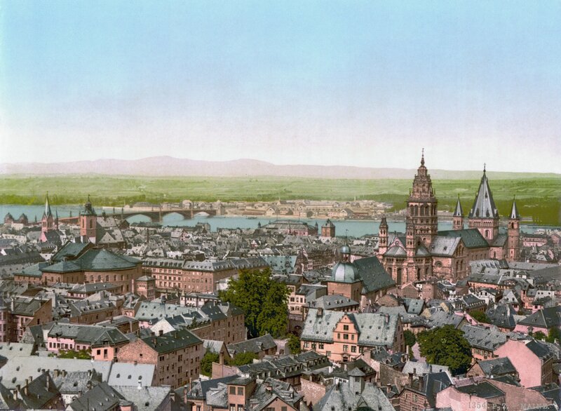Panoramic view of Mainz