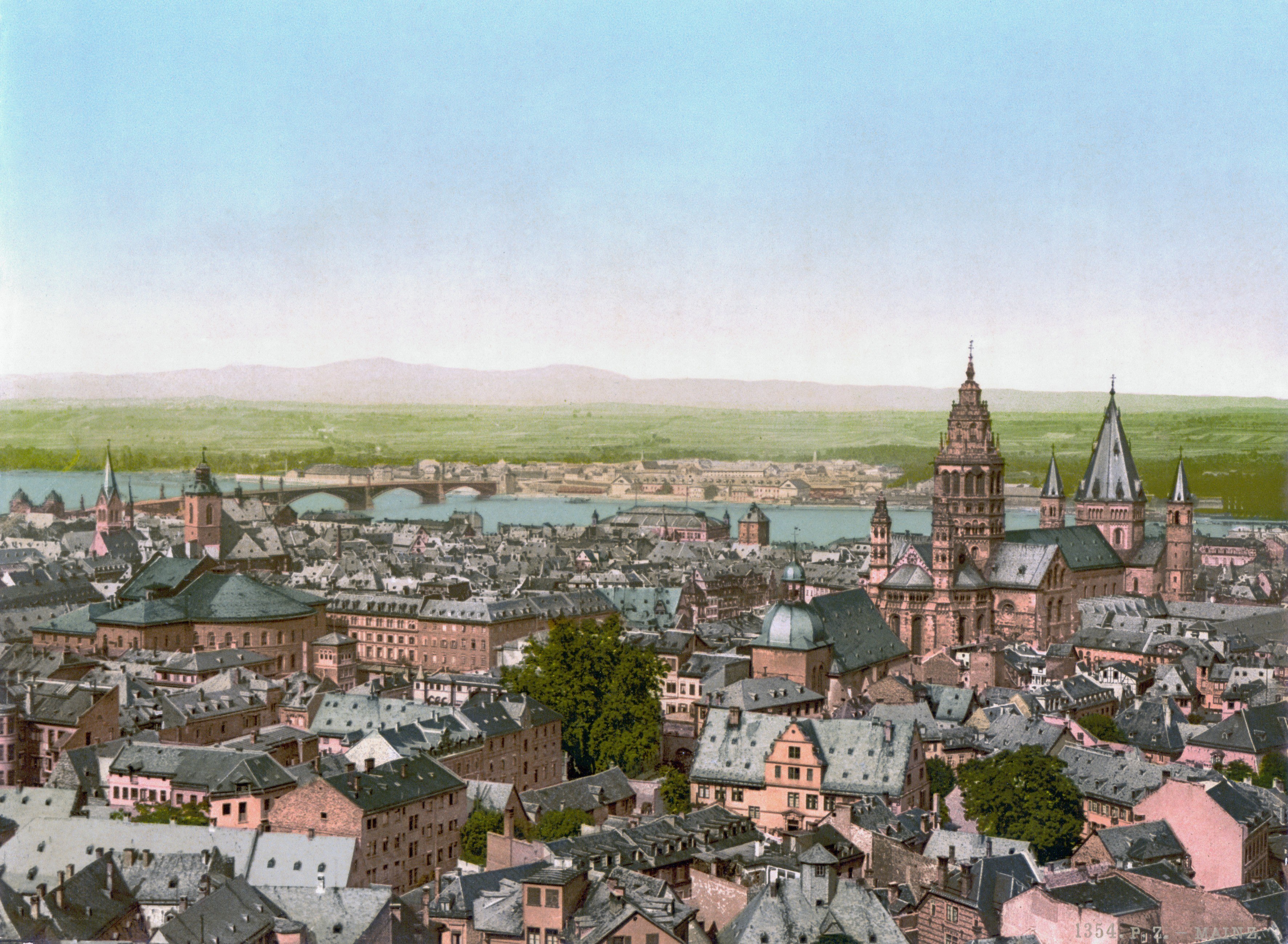 Panoramic view of Mainz