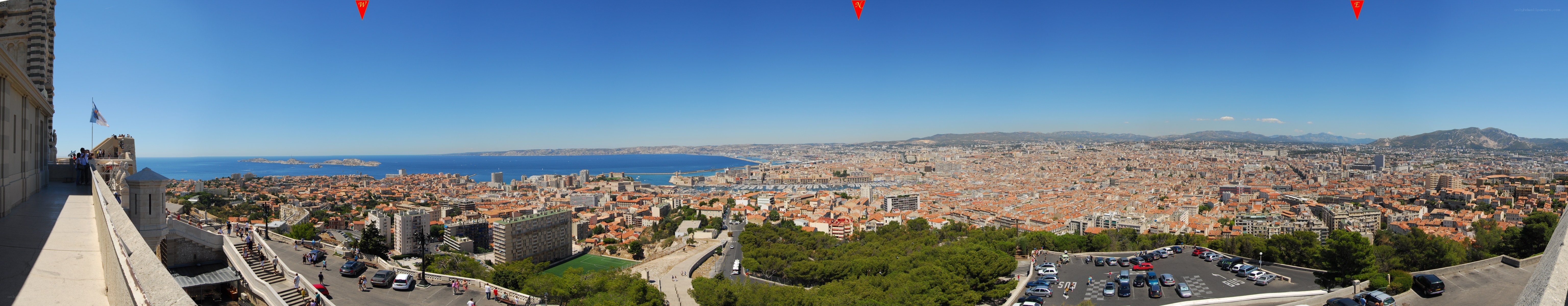 Panoramic view of Marseille