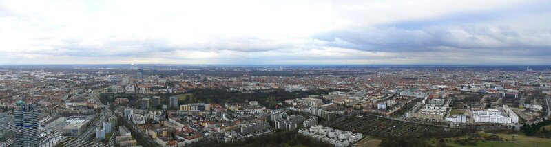panoramic view of munich