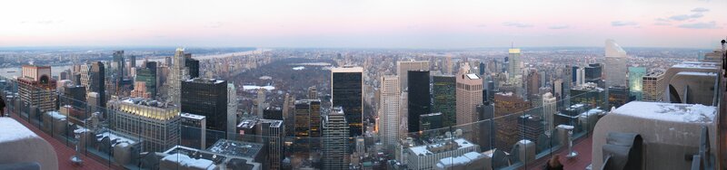 Panoramic view of NYC skyline