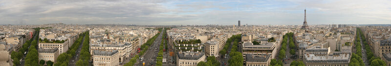 Panoramic view of Paris