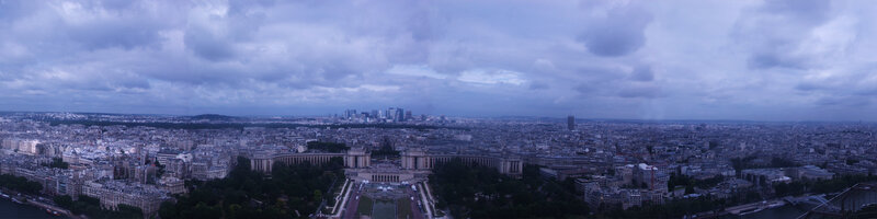 Panoramic view of Paris skyline