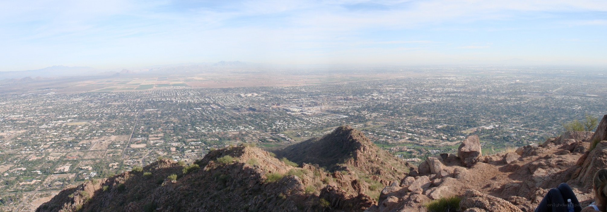 Panoramic view of Phoenix from a mountain