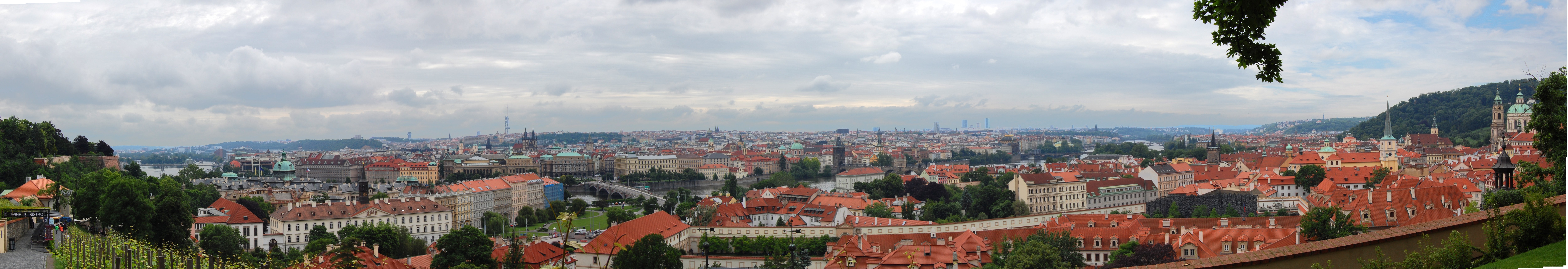 Panoramic view of Prague