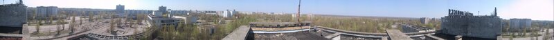 Panoramic view of Pripyat