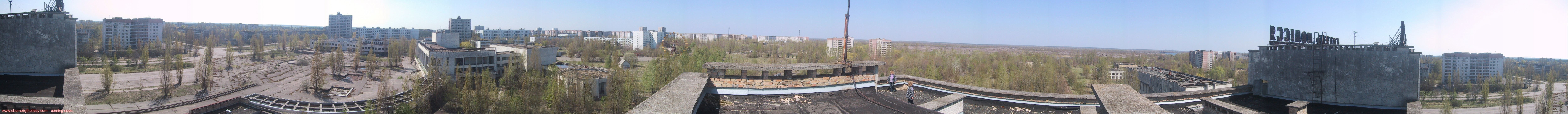 Panoramic view of Pripyat