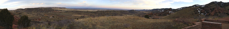 panoramic view of red rock canyon