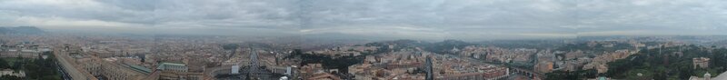 Panoramic View of Rome — Gray