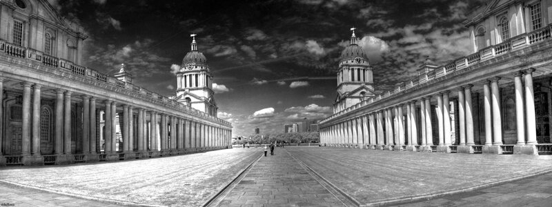 Panoramic view of Royal Naval College