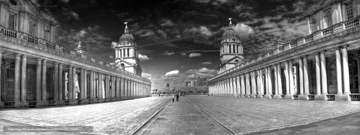 Panoramic view of Royal Naval College