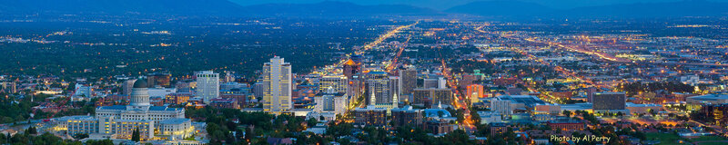 Panoramic view of Salt Lake City