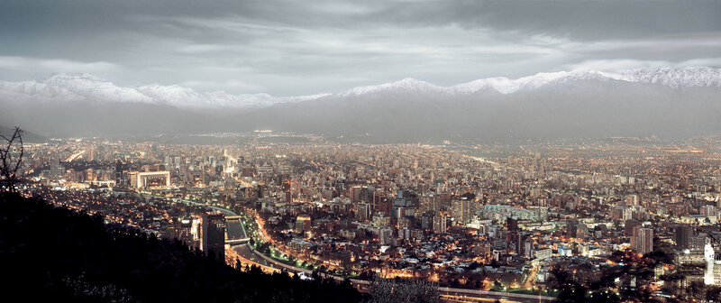 Panoramic view of Santiago