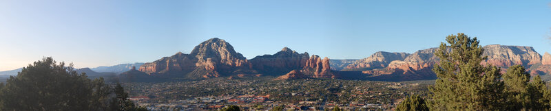 Panoramic view of Sedona
