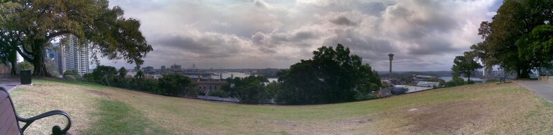 Panoramic view of Sydney harbor