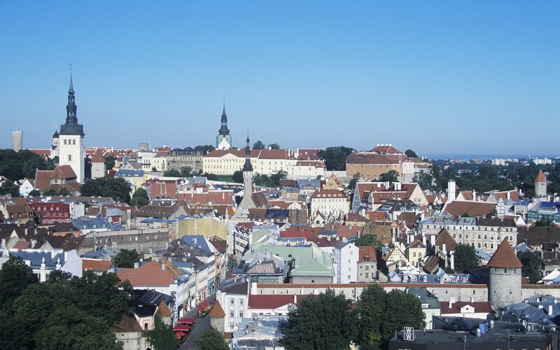 panoramic view of tallinn