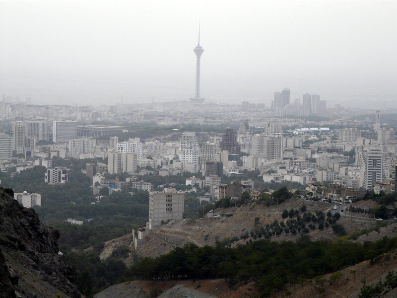 Panoramic view of Tehran city